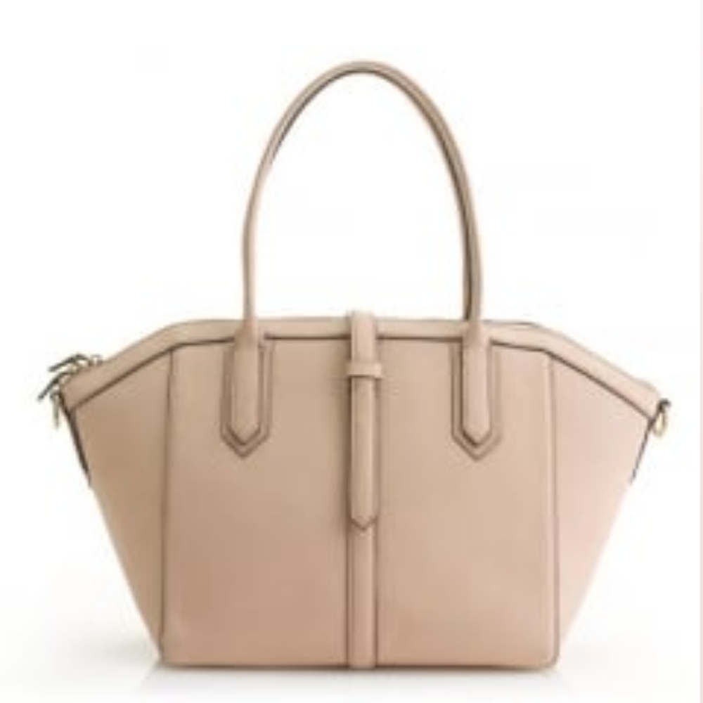 J. Crew Large Tartine Sandstone Structured Satchel & Crossbody Leather Bag